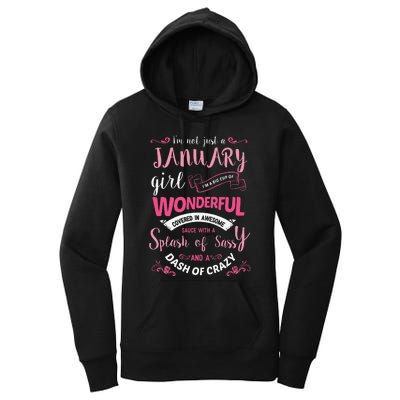 I Am A January Wo Birthday Gifts Women's Pullover Hoodie