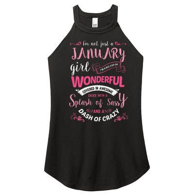 I Am A January Wo Birthday Gifts Women's Perfect Tri Rocker Tank