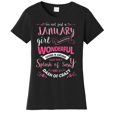 I Am A January Wo Birthday Gifts Women's T-Shirt