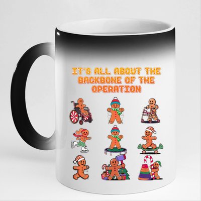 Its All About The Backbone Of The Operation Chiropractor 11oz Black Color Changing Mug