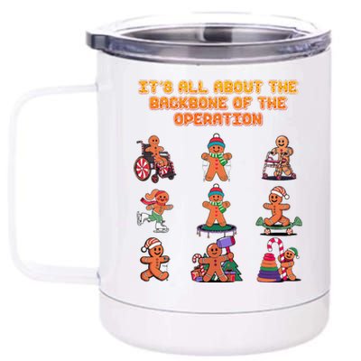 Its All About The Backbone Of The Operation Chiropractor 12 oz Stainless Steel Tumbler Cup