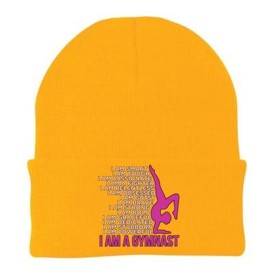 I Am A Gymnast Gymnastics Gymnastic Sports Lover Graphic Gift Knit Cap Winter Beanie