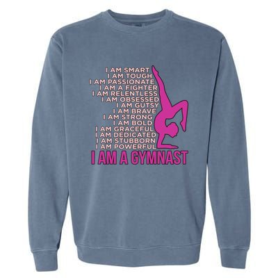 I Am A Gymnast Gymnastics Gymnastic Sports Lover Graphic Gift Garment-Dyed Sweatshirt