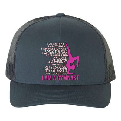 I Am A Gymnast Gymnastics Gymnastic Sports Lover Graphic Gift Yupoong Adult 5-Panel Trucker Hat