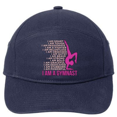 I Am A Gymnast Gymnastics Gymnastic Sports Lover Graphic Gift 7-Panel Snapback Hat