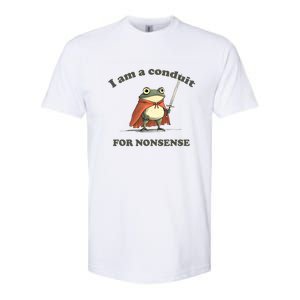 I Am A Conduit For Nonsense Funny Frog Softstyle CVC T-Shirt