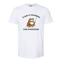 I Am A Conduit For Nonsense Funny Frog Softstyle CVC T-Shirt