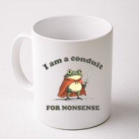 I Am A Conduit For Nonsense Funny Frog Coffee Mug