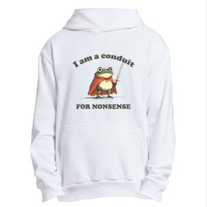 I Am A Conduit For Nonsense Funny Frog Urban Pullover Hoodie