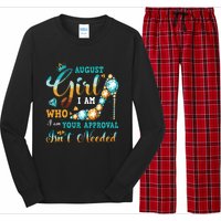 Im A August Girl Birthday Shirts I Am Who I Am Gifts Long Sleeve Pajama Set