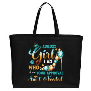 Im A August Girl Birthday Shirts I Am Who I Am Gifts Cotton Canvas Jumbo Tote