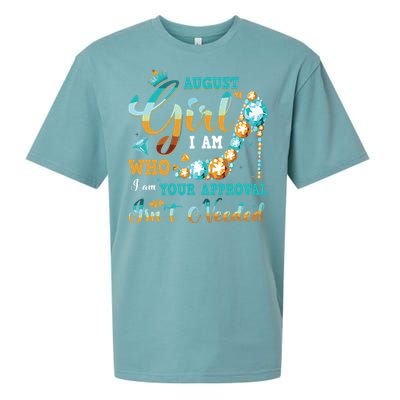 Im A August Girl Birthday Shirts I Am Who I Am Gifts Sueded Cloud Jersey T-Shirt