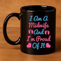 I Am A Midwife And M Proud Of It International Midwives Day Gift 11oz C Handle Ceramic Mug