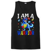 I Am A Warrior Autism Family Dinosaur Autism Awareness PosiCharge Competitor Tank