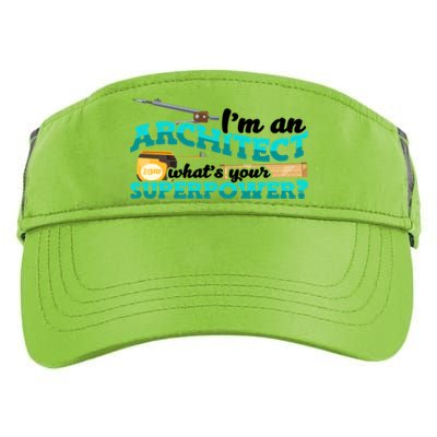 Im An Architect Whats Your Superpower Construction Gift Adult Drive Performance Visor