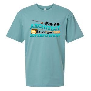 Im An Architect Whats Your Superpower Construction Gift Sueded Cloud Jersey T-Shirt