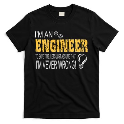 I Am An Engineer Gifts Idea For Any Engineers XL Olive T-Shirt