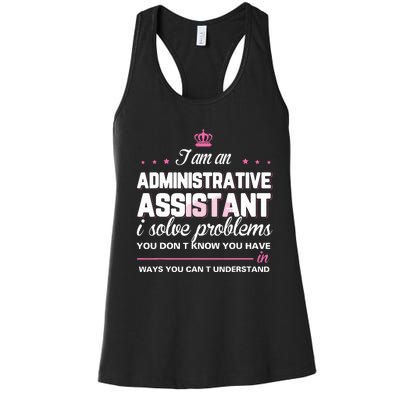 I Am An Administrative Assistant Women's Racerback Tank