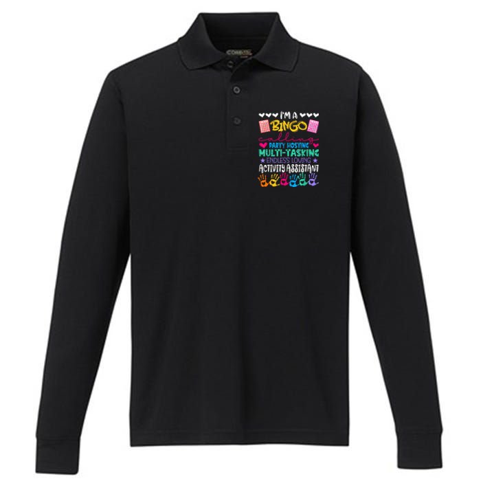 IM Activity Assistant National Activity Professionals Week Performance Long Sleeve Polo