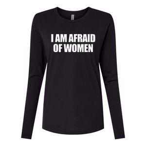 I Am Afraid Of Women Womens Cotton Relaxed Long Sleeve T-Shirt