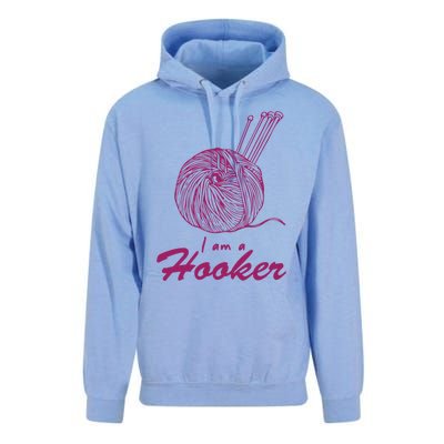 I Am A Hooker Funny Crocheting Crochet Lover Yarn Cool Gift Unisex Surf Hoodie