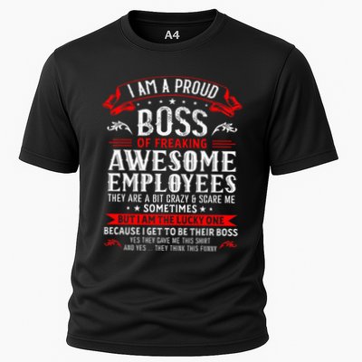I Am A Proud Boss Of Freaking Awesome Employees Performance Shirt