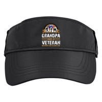 I Am A Dad Grandpa And A Veteran Nothing Can Scares Me Adult Drive Performance Visor
