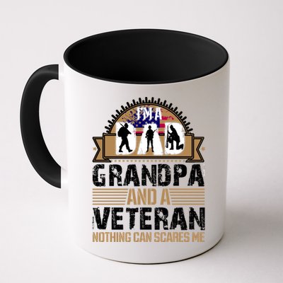 I Am A Dad Grandpa And A Veteran Nothing Can Scares Me Mug