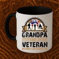 I Am A Dad Grandpa And A Veteran Nothing Can Scares Me Mug