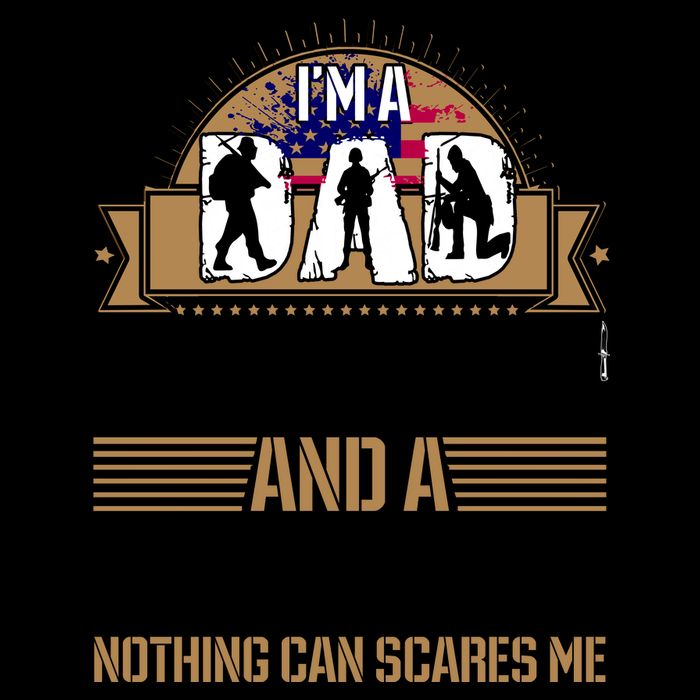 I Am A Dad Grandpa And A Veteran Nothing Can Scares Me Mug