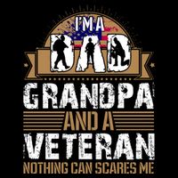I Am A Dad Grandpa And A Veteran Nothing Can Scares Me Baby Bodysuit