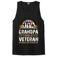 I Am A Dad Grandpa And A Veteran Nothing Can Scares Me PosiCharge Competitor Tank