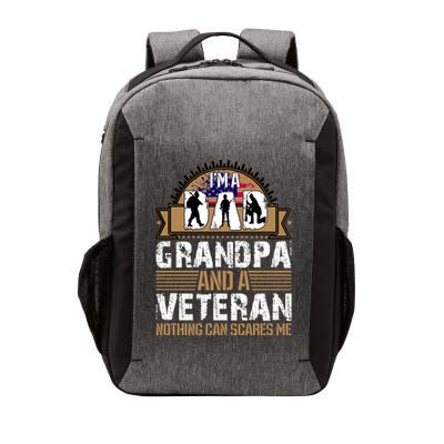 I Am A Dad Grandpa And A Veteran Nothing Can Scares Me Vector Backpack