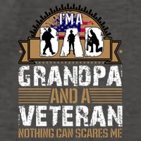 I Am A Dad Grandpa And A Veteran Nothing Can Scares Me Vector Backpack