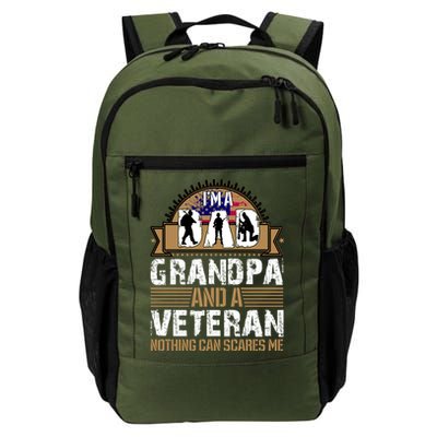 I Am A Dad Grandpa And A Veteran Nothing Can Scares Me Backpack