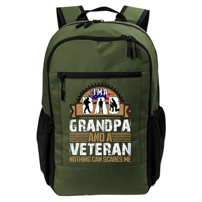 I Am A Dad Grandpa And A Veteran Nothing Can Scares Me Backpack