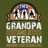 I Am A Dad Grandpa And A Veteran Nothing Can Scares Me Backpack