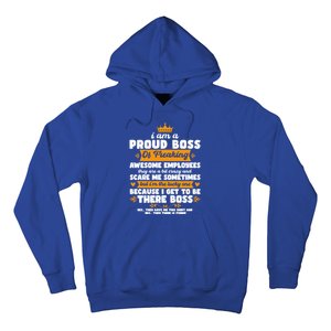 I Am A Proud Boss Of Freaking Awesome Employees Funny Tee Great Gift Hoodie