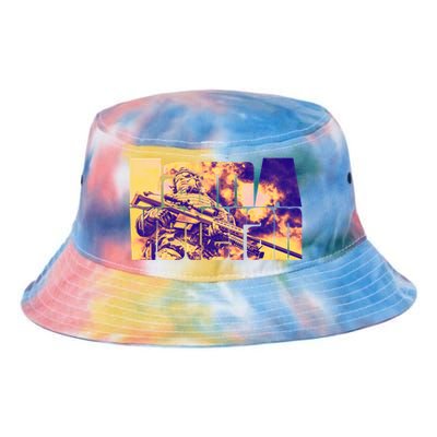 I Am A Veteran American Military Soldier Great Gift Tie Dye Newport Bucket Hat