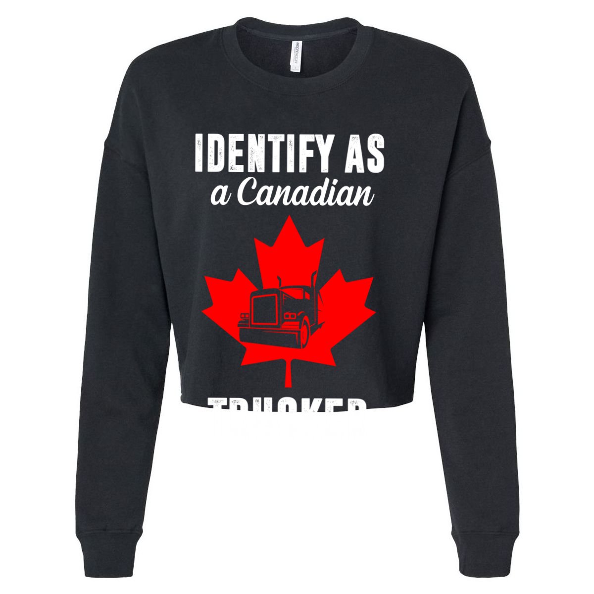 Identify As A Canadian Trucker Cooling Performance Crew T-Shirt
