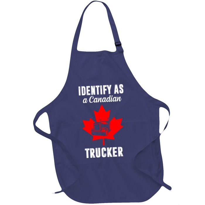Identify As A Canadian Trucker Apron
