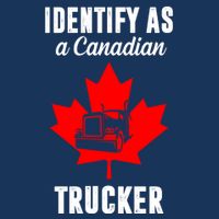 Identify As A Canadian Trucker Flatbill Hat