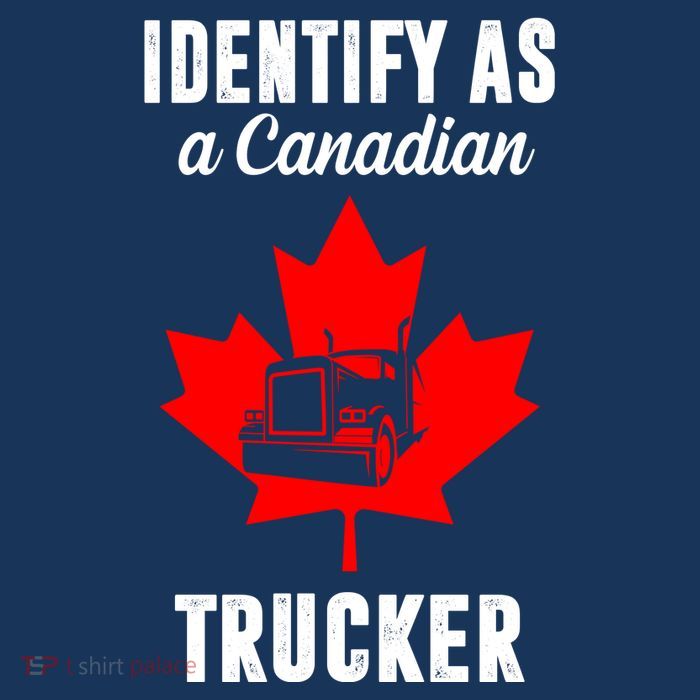 Identify As A Canadian Trucker Tank Top