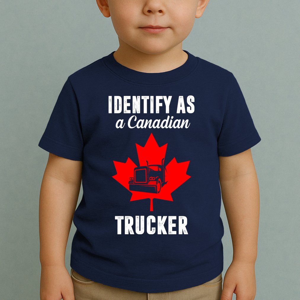 Identify As A Canadian Trucker Toddler T-Shirt