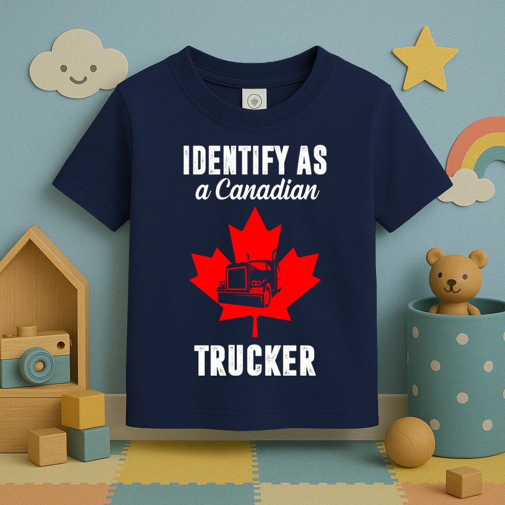 Identify As A Canadian Trucker Toddler T-Shirt