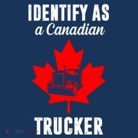 Identify As A Canadian Trucker Kids T-Shirt