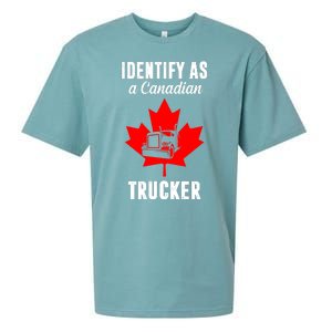 Identify As A Canadian Trucker Sueded Cloud Jersey T-Shirt