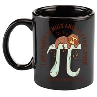I Am A Math Genius And Sloths Lover Math Is A Piece Of Pi 11oz C Handle Ceramic Mug