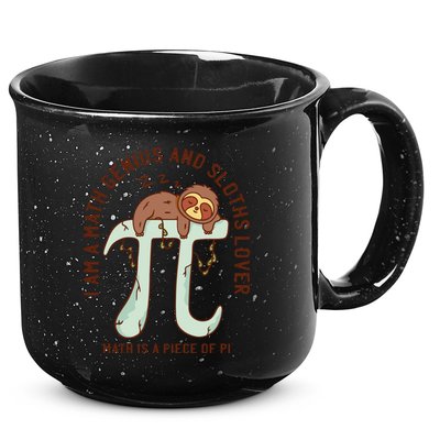 I Am A Math Genius And Sloths Lover Math Is A Piece Of Pi 15oz Campfire Ceramic Mug