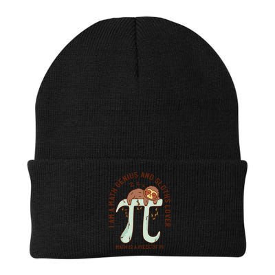 I Am A Math Genius And Sloths Lover Math Is A Piece Of Pi Beanie